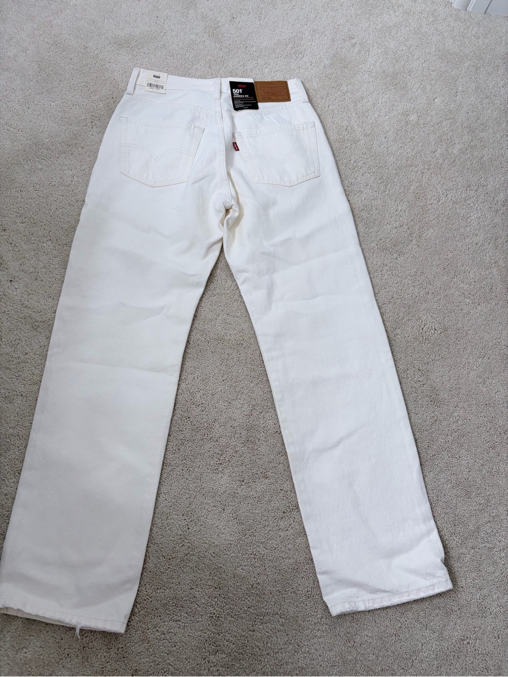 Levi's White Wide Leg Jeans - Picture 3 of 3